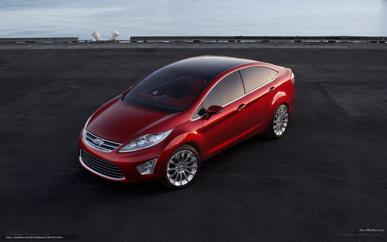 Red Ford Fiesta Concept