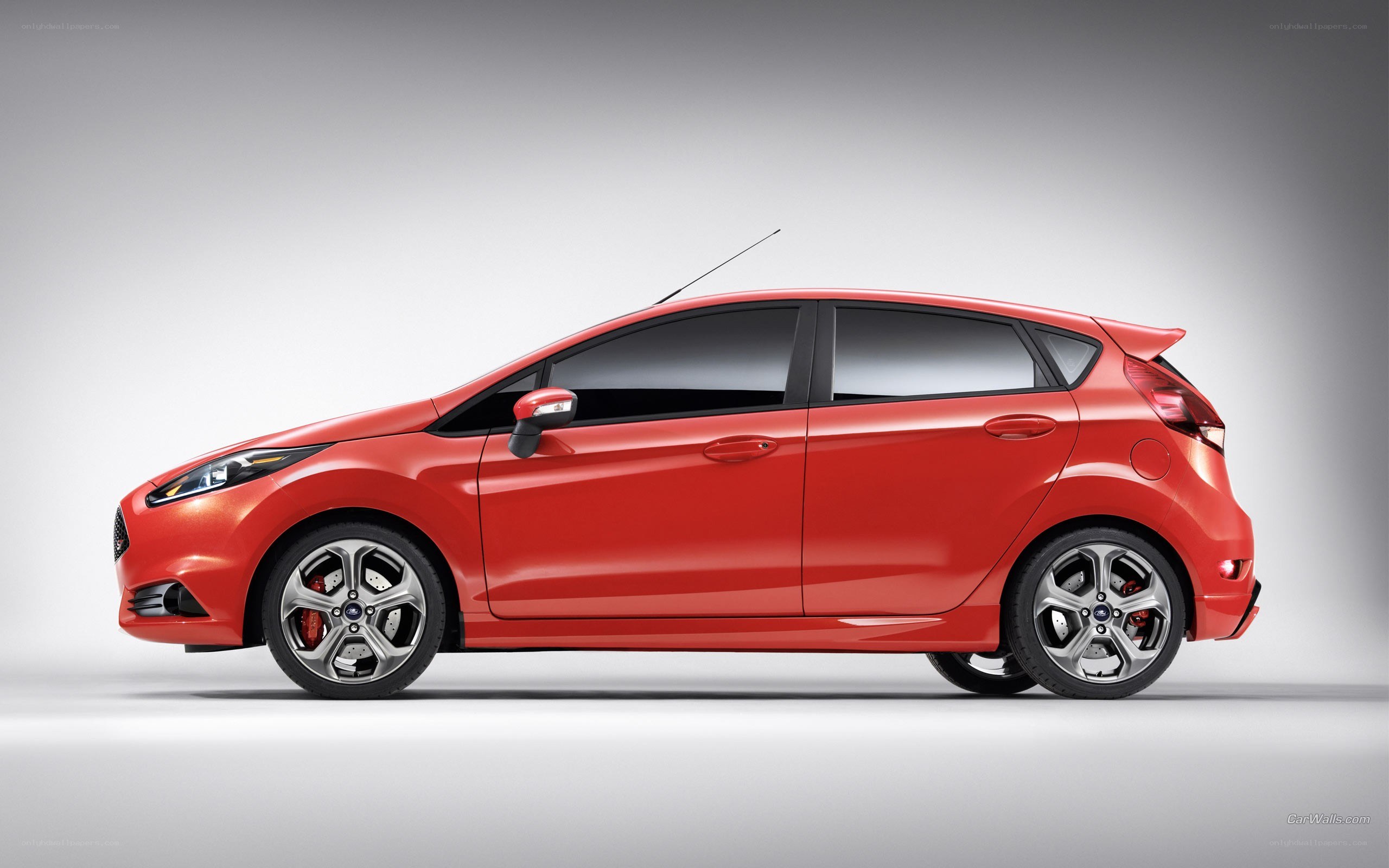 red ford fiesta hatchback