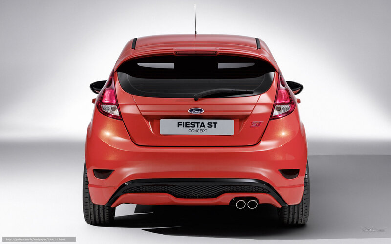 Red Ford Fiesta St — Neutral, Photograph