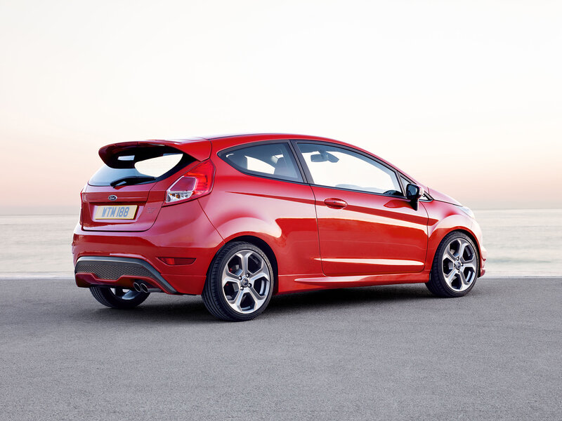 Red Ford Fiesta St — Serene, Sunset