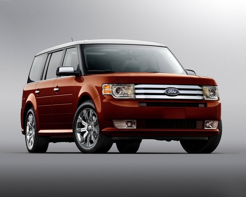 Red Ford Flex SUV