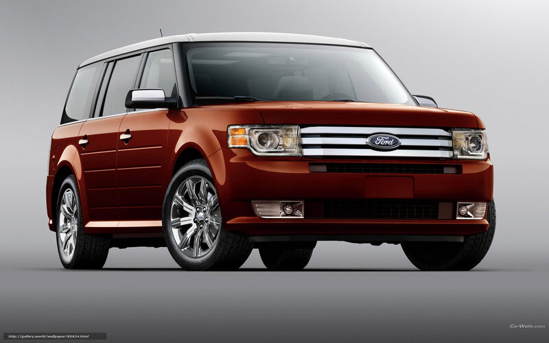 Red Ford Flex SUV