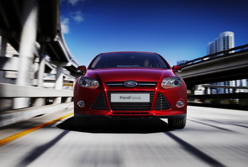 Red Ford Focus Car — Dynamic