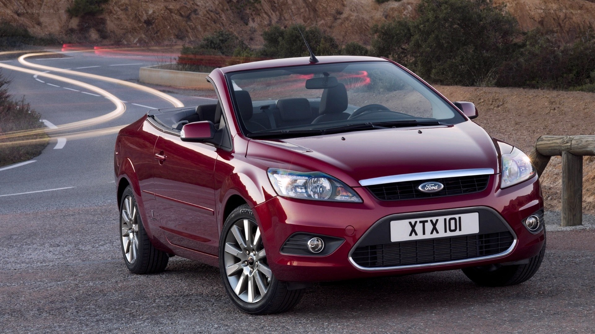 Red Ford Focus Convertible