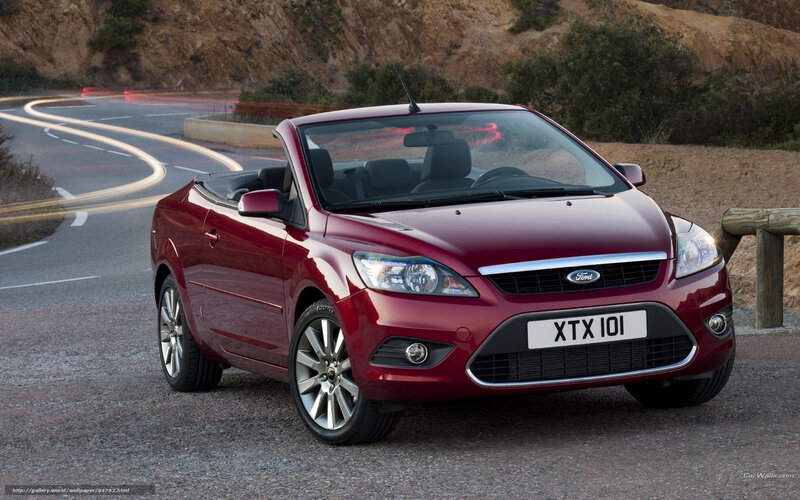 Red Ford Focus Convertible