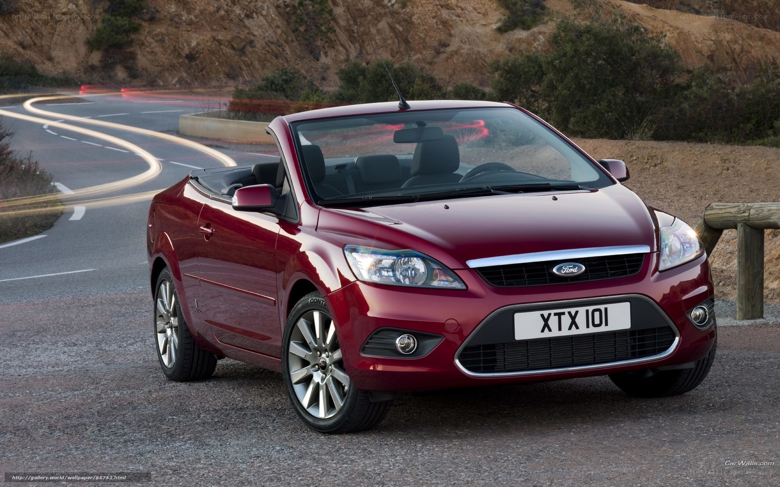 Red Ford Focus Convertible