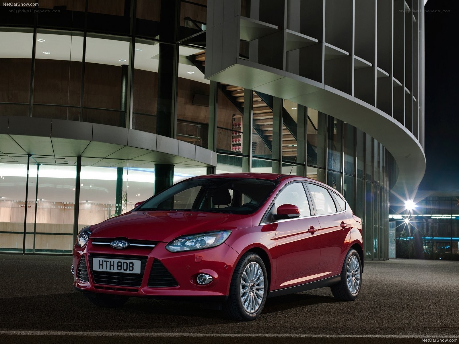 Red Ford Focus Hatchback