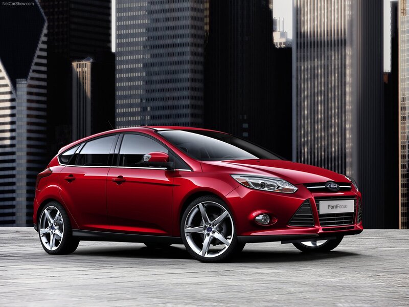 Red Ford Focus Hatchback — Modern
