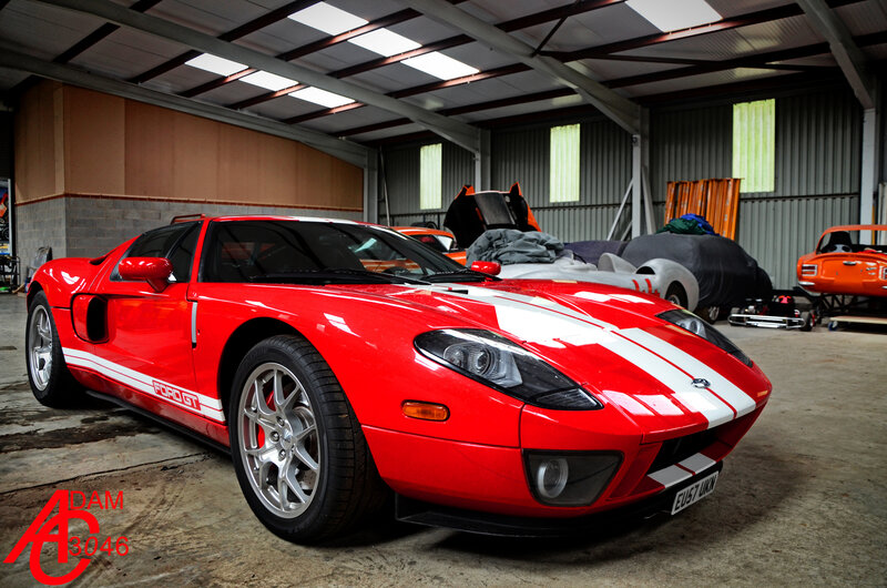 Red Ford Gt Car — Dramatic
