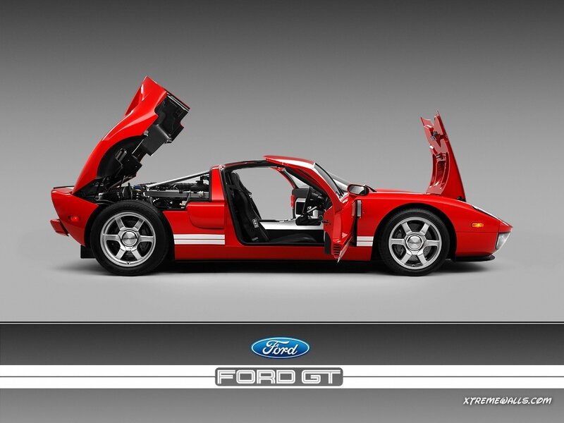 Red Ford GT Car