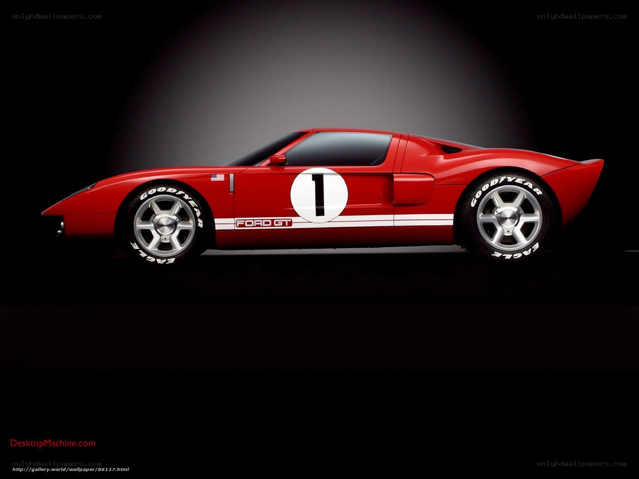 Red Ford GT race car