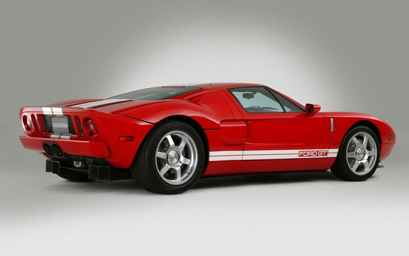 Red Ford GT sports car