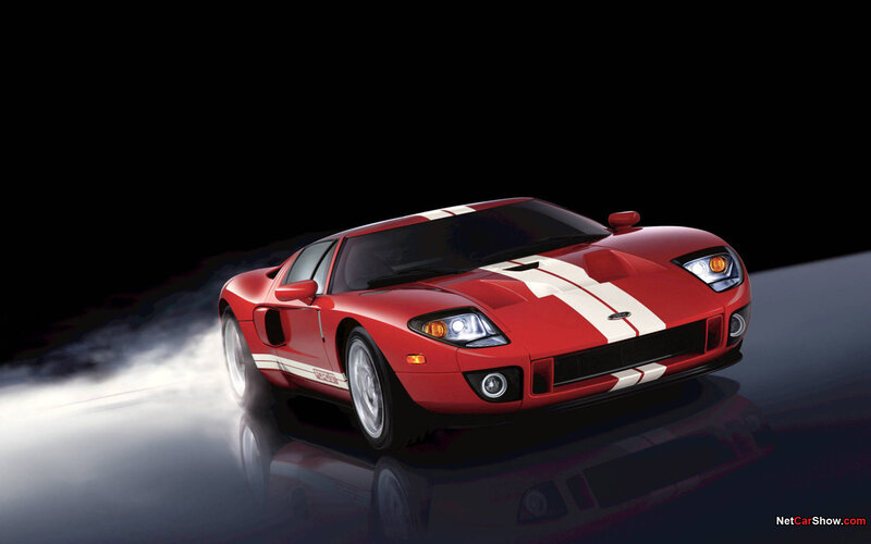 Red Ford GT sports car