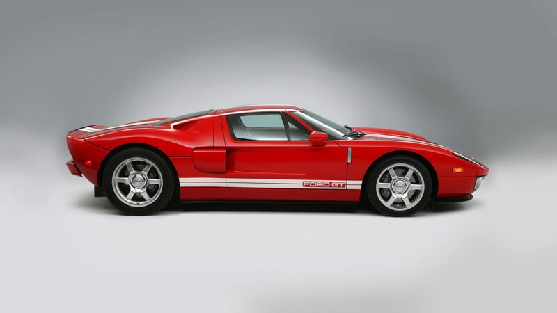 Red Ford GT sports car