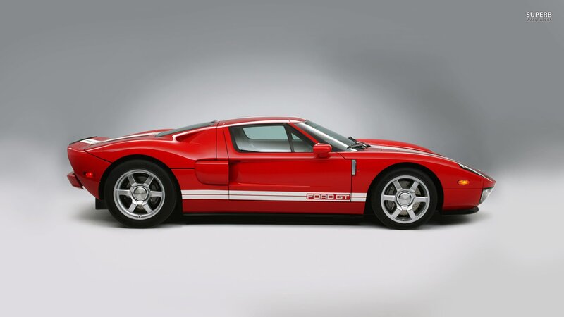 Red Ford GT sports car