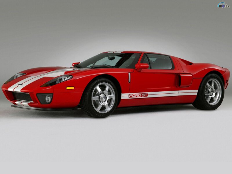 Red Ford GT sports car