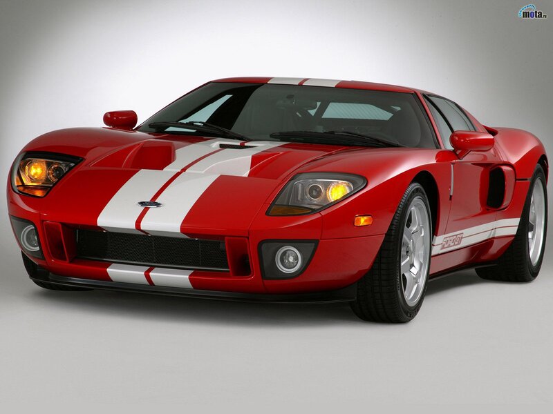 Red Ford GT sports car