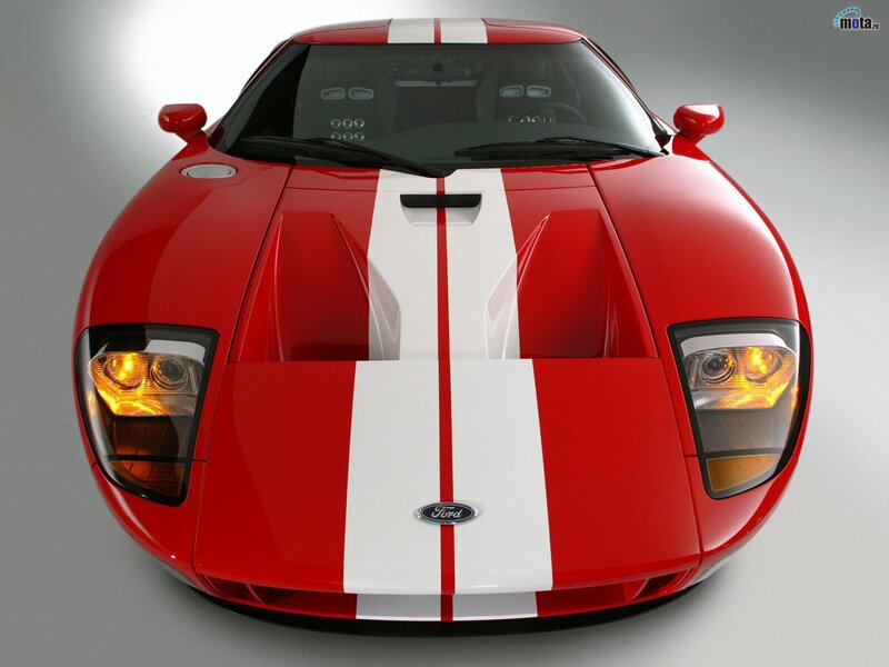 Red Ford GT sports car