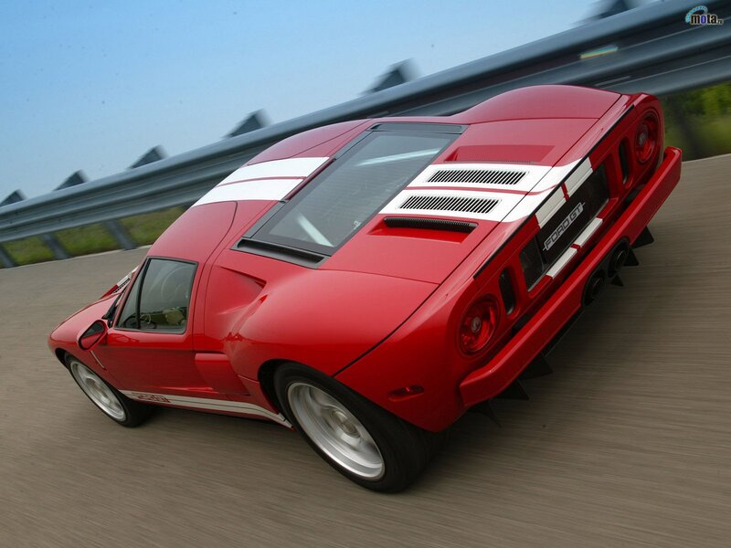 Red Ford GT sports car