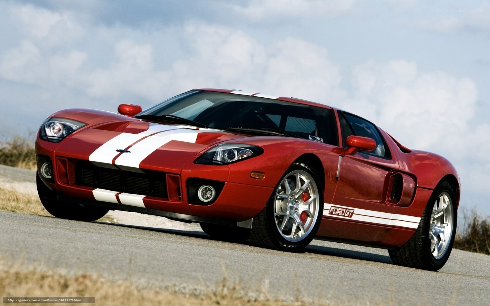 Red Ford GT sports car