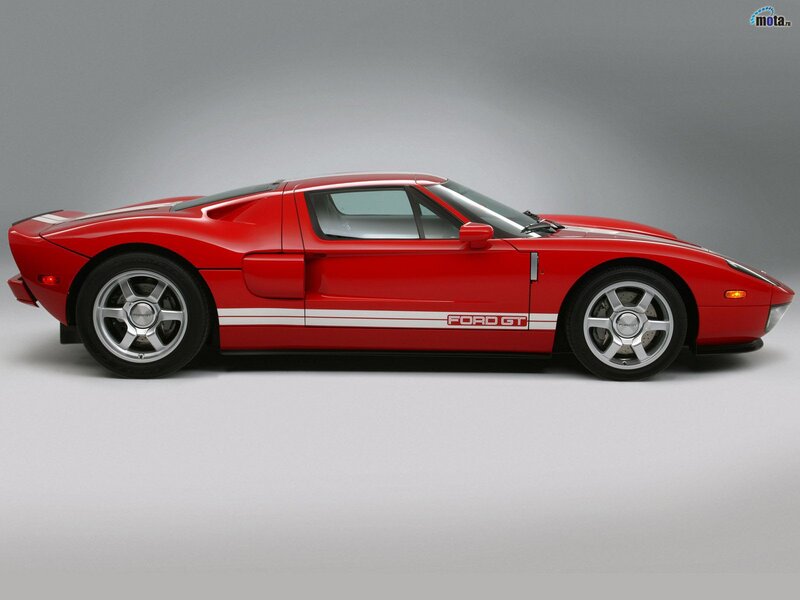 Red Ford GT sports car