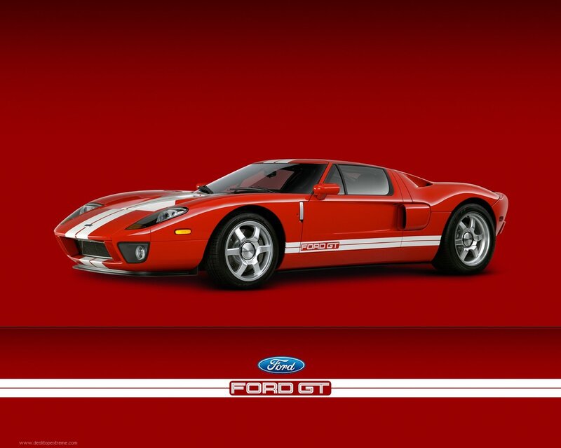 Red Ford GT sports car