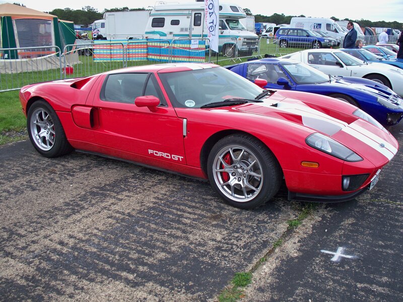 Red Ford GT sports car