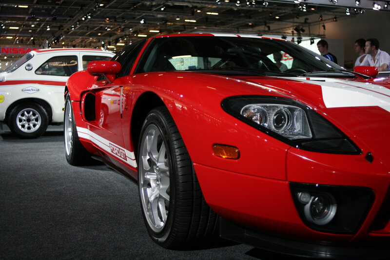 Red Ford GT sports car