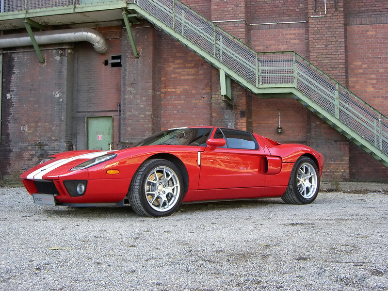 Red Ford GT sports car