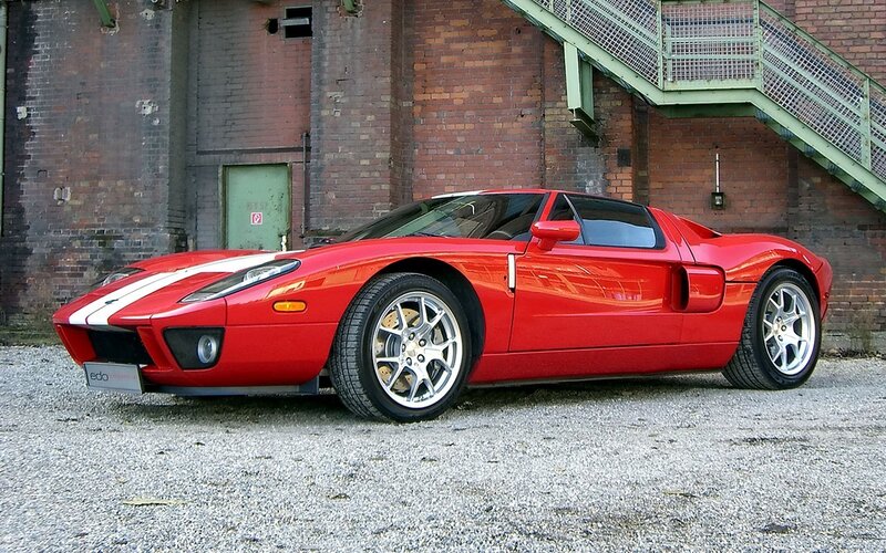 Red Ford GT sports car