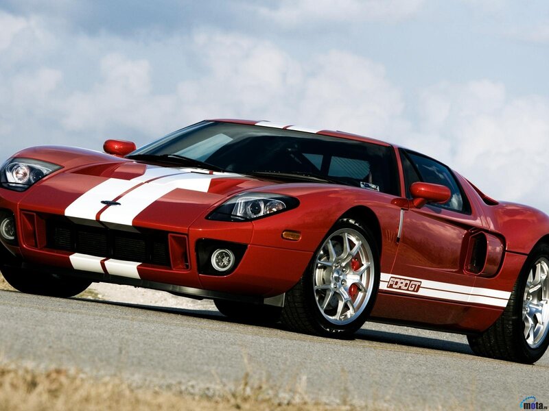 Red Ford Gt Sports Car — Dynamic