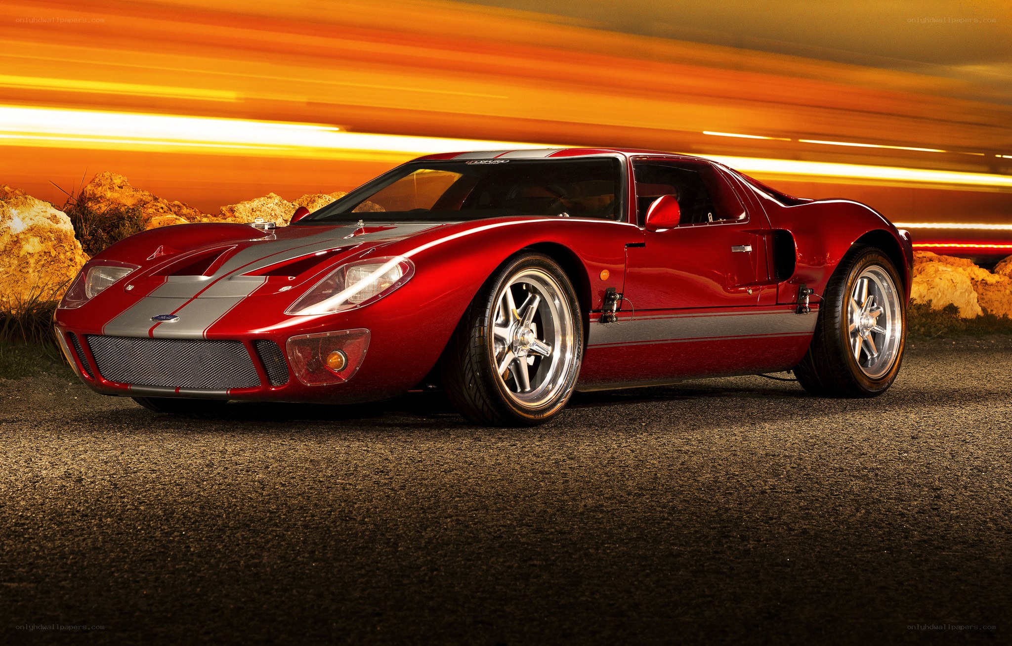 Red Ford GT40 sports car