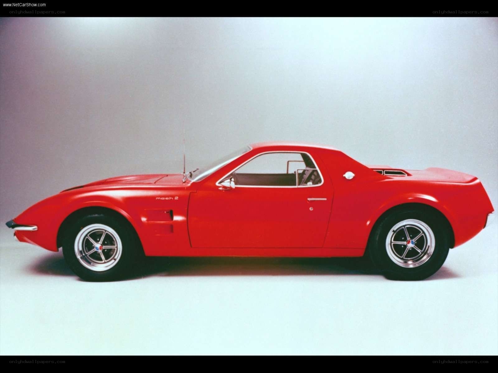 Red Ford Mach 2 Concept Car