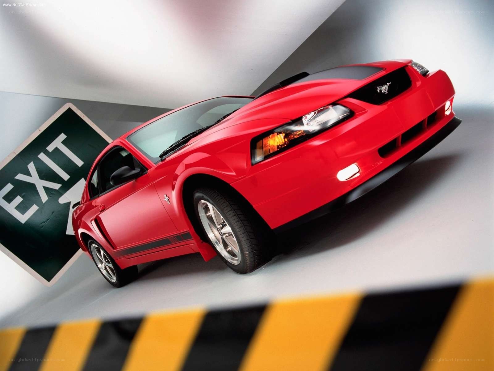 Red Ford Mustang Cobra
