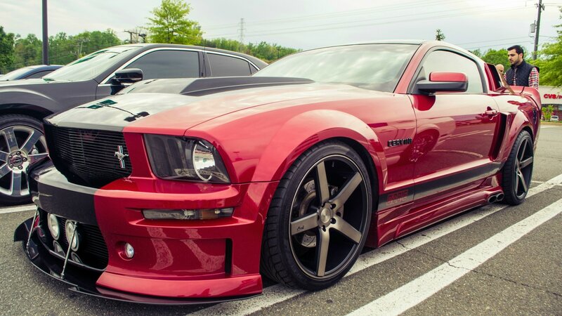 red ford mustang cobra