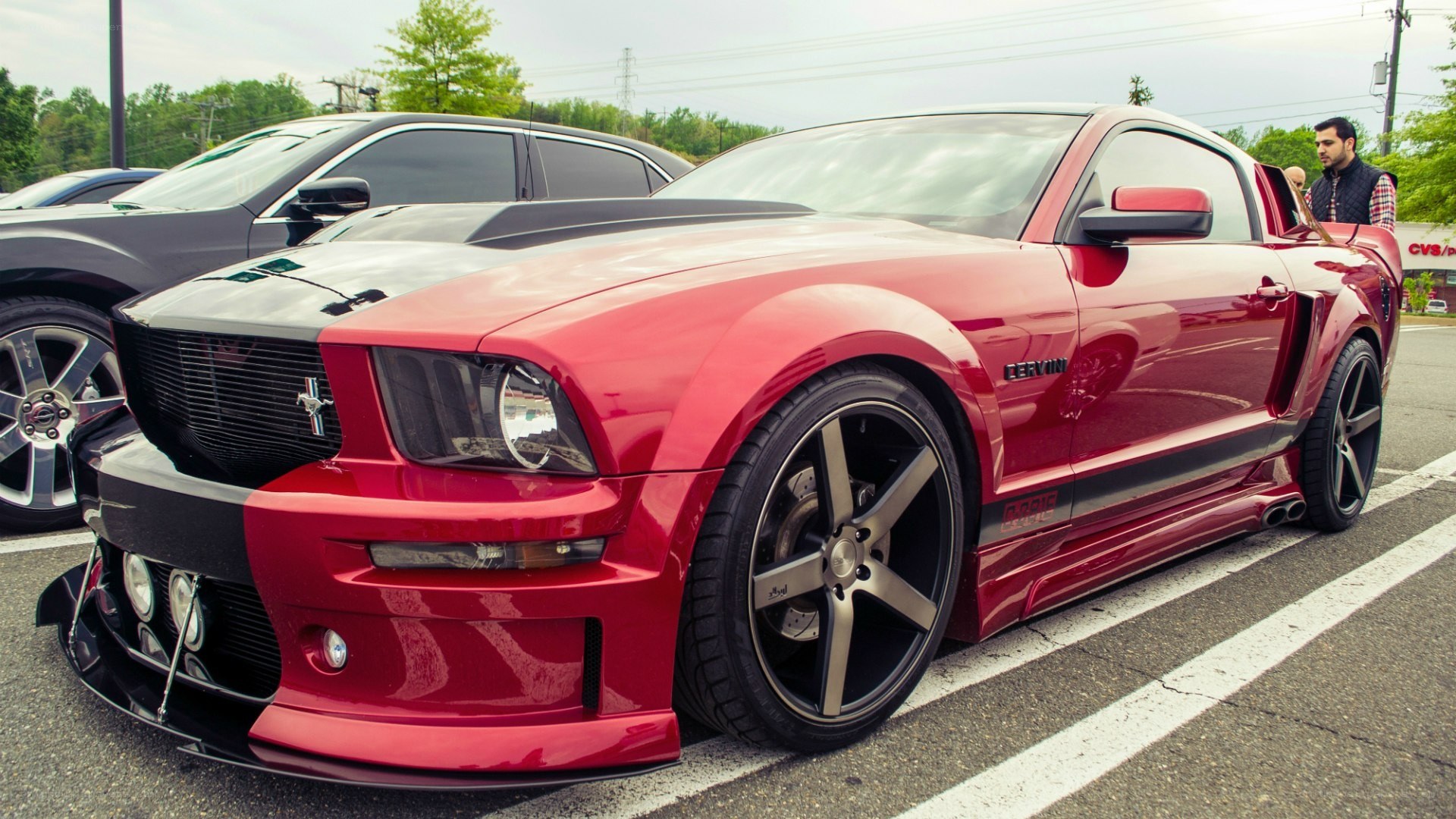 red ford mustang cobra