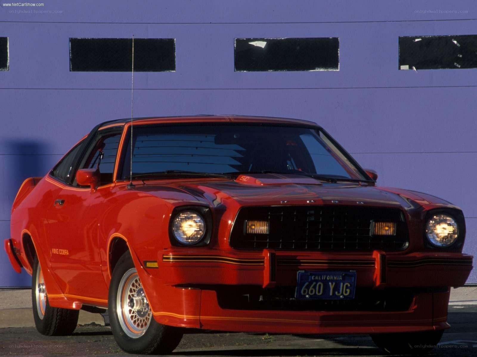 Red Ford Mustang Cobra