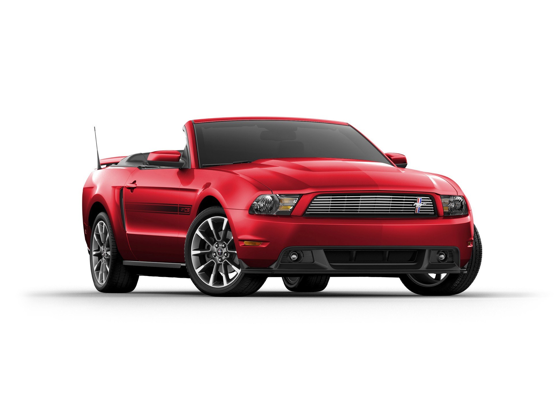 red ford mustang convertible