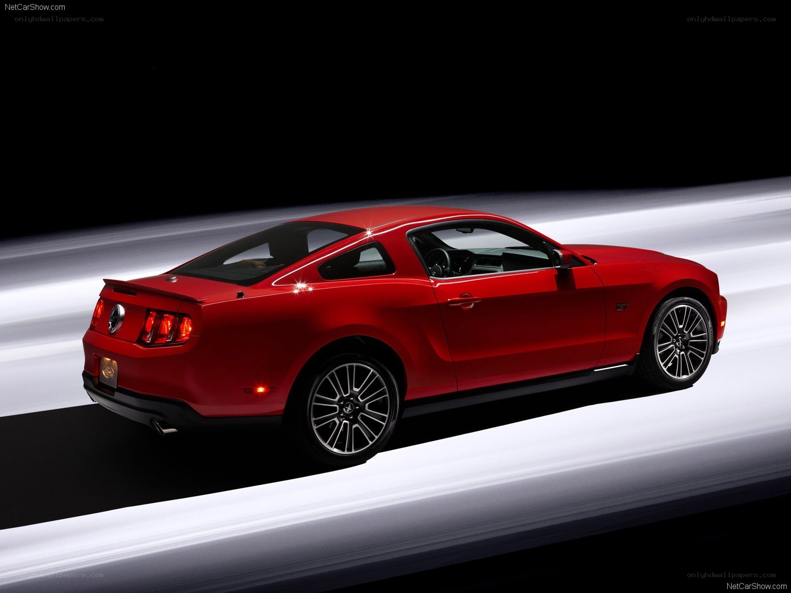 red ford mustang coupe