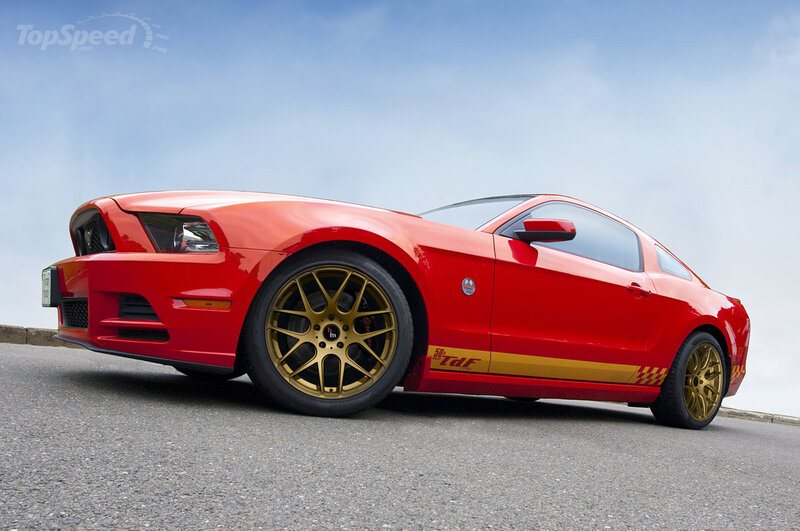 Red Ford Mustang — Dramatic, Afternoon, Photograph, Car