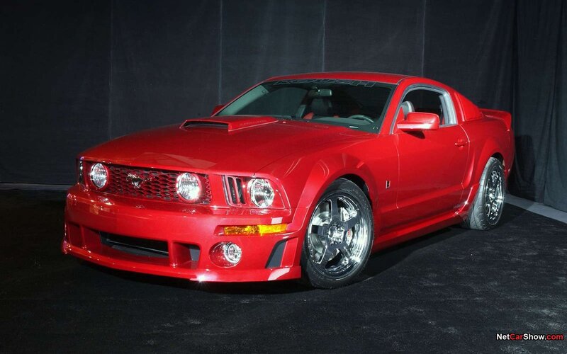 Red Ford Mustang — Dramatic, Photograph, Car