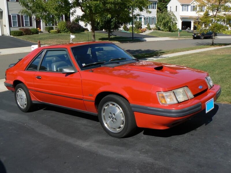 Red Ford Mustang Fox Body