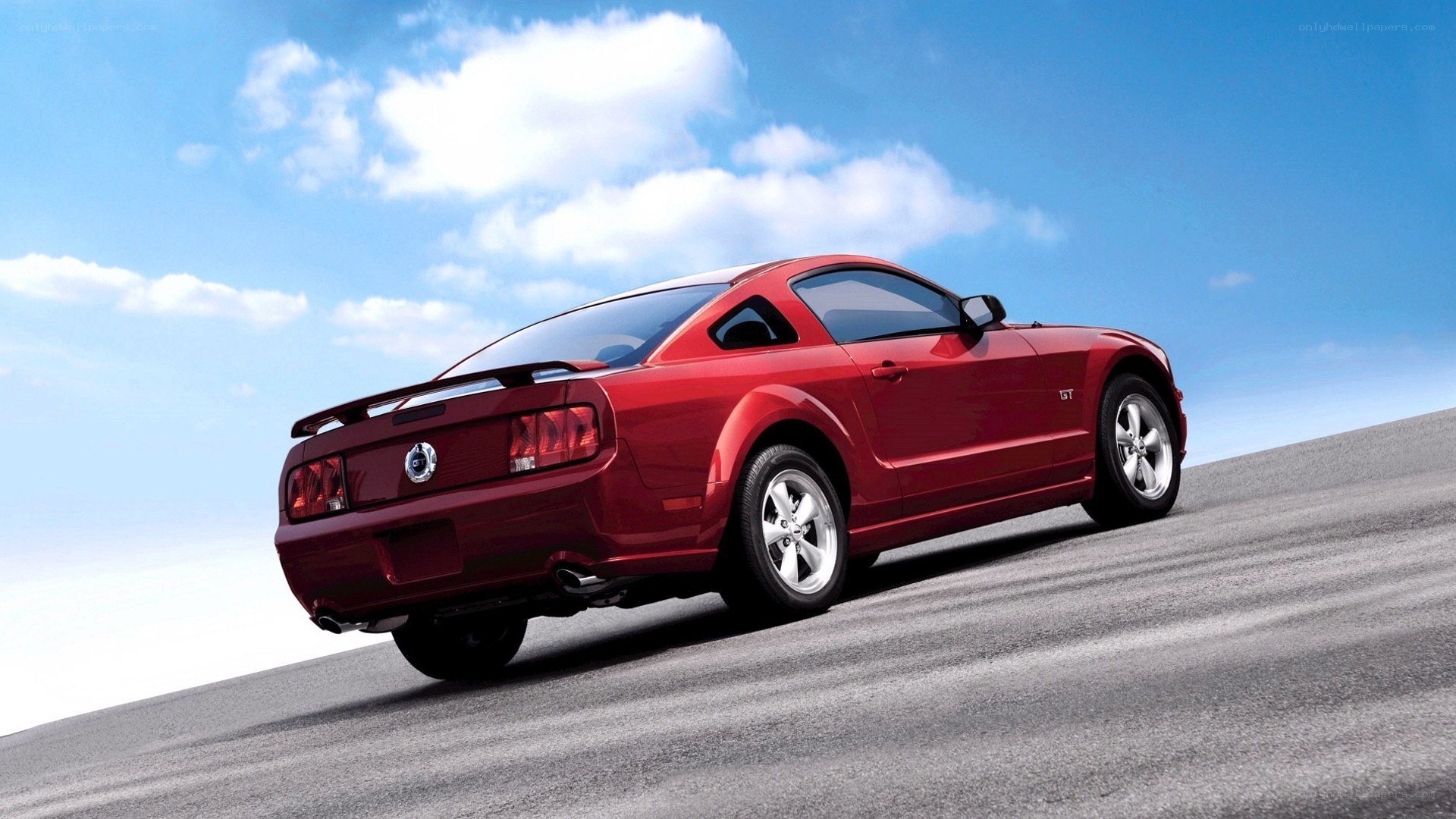 Red Ford Mustang GT