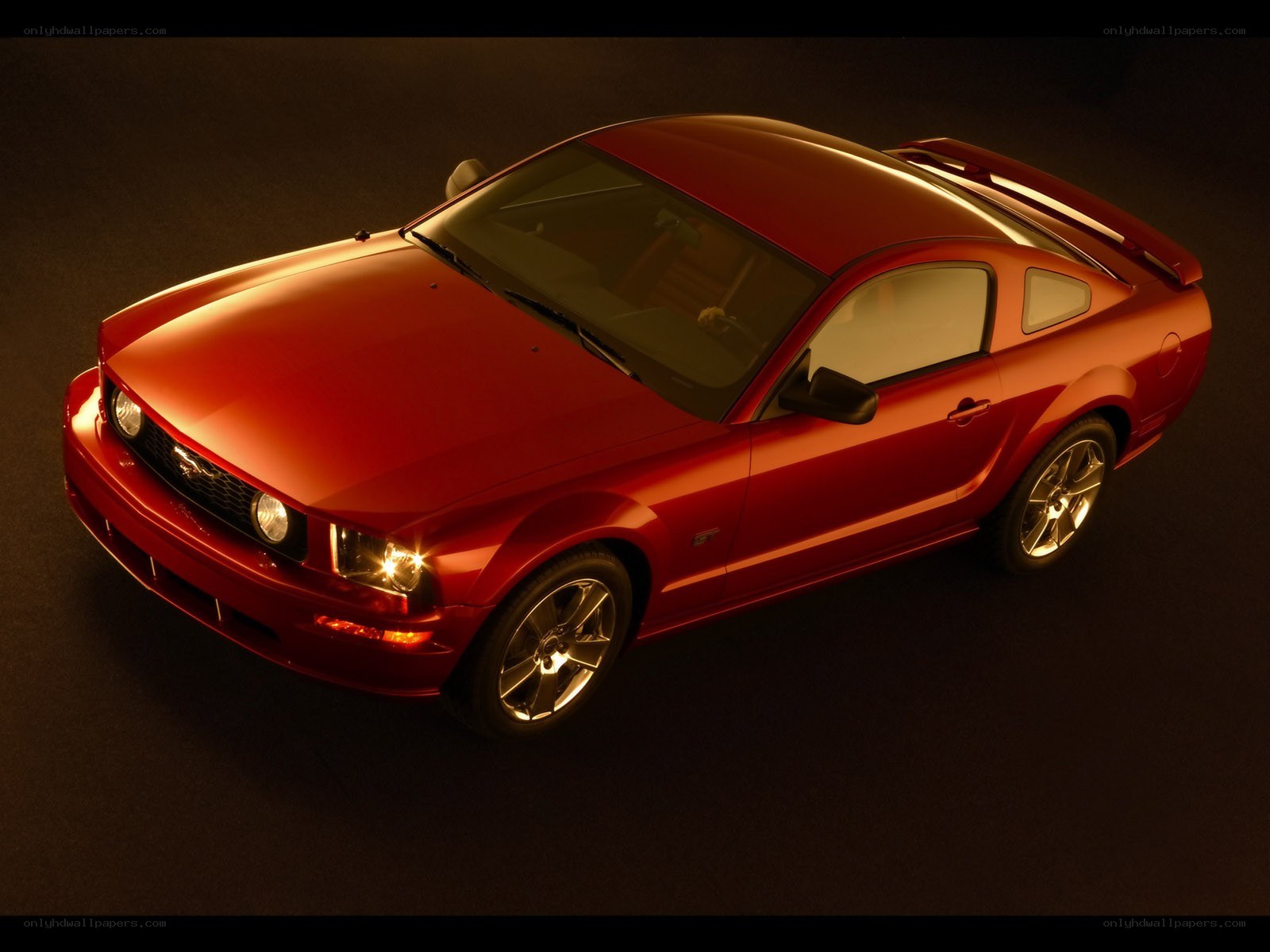 Red Ford Mustang GT