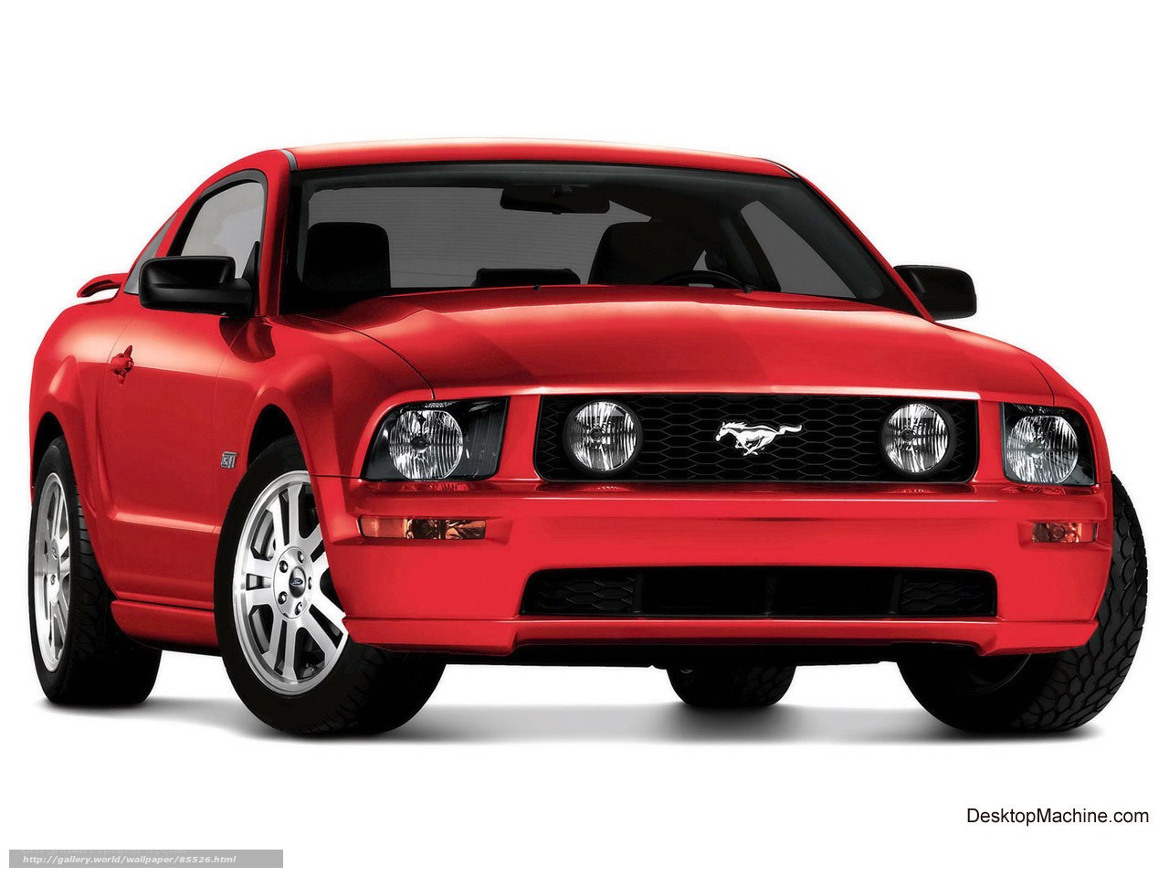 Red Ford Mustang GT