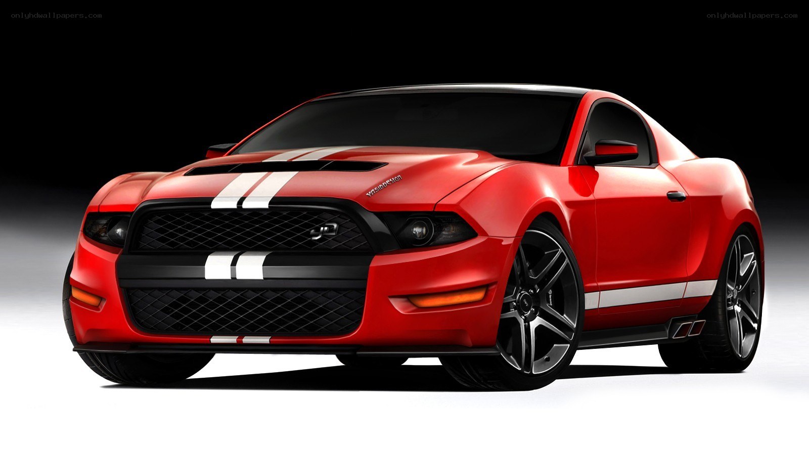 Red Ford Mustang GT