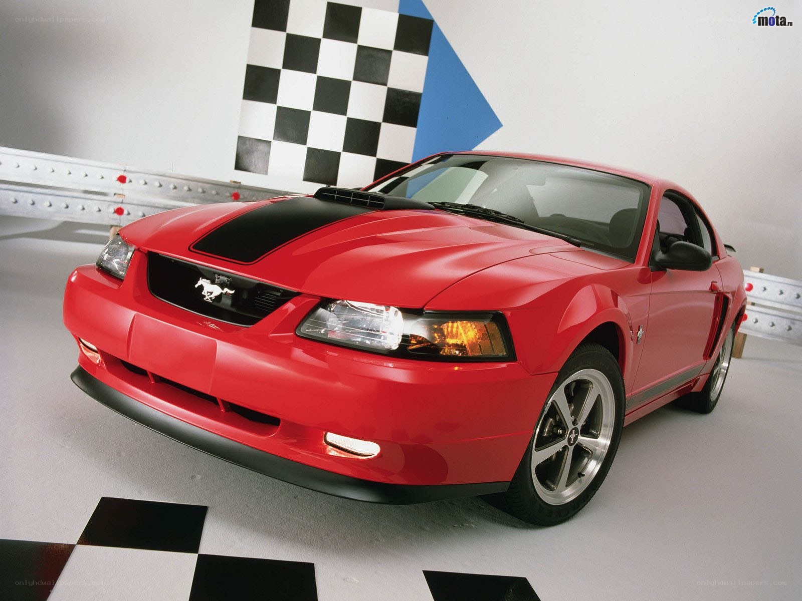Red Ford Mustang GT