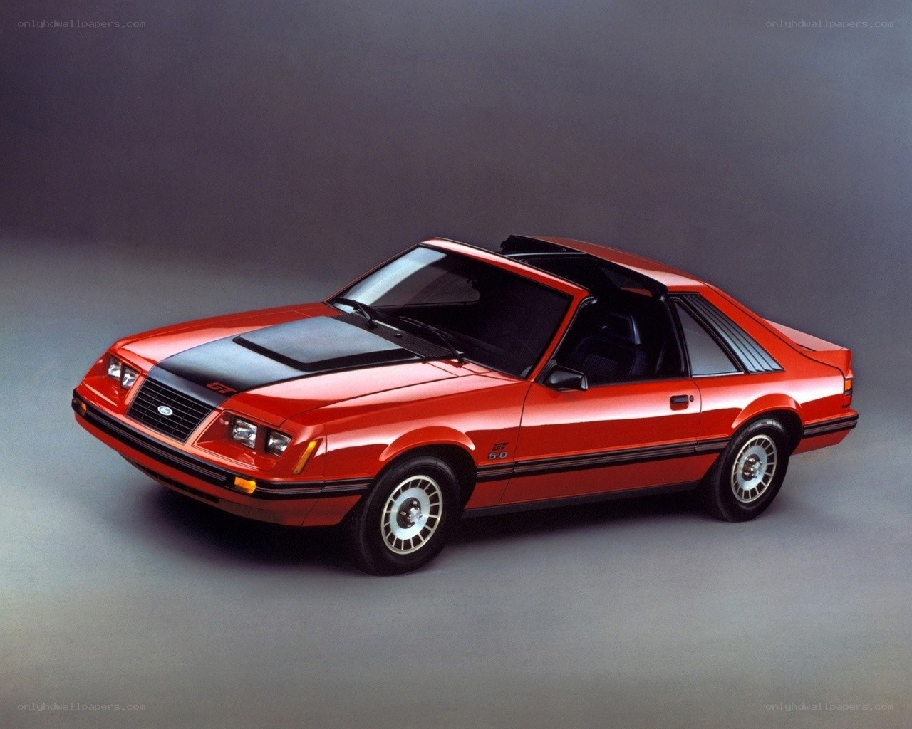 Red Ford Mustang GT-50