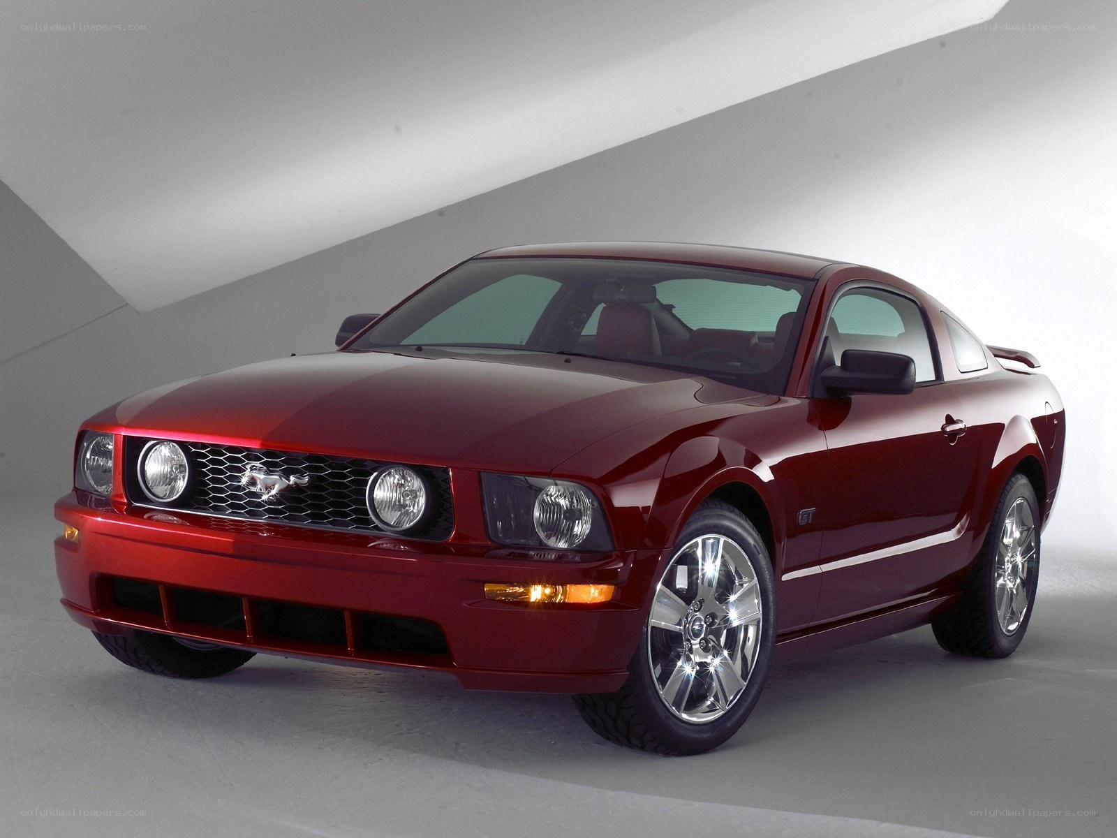 Red Ford Mustang GT