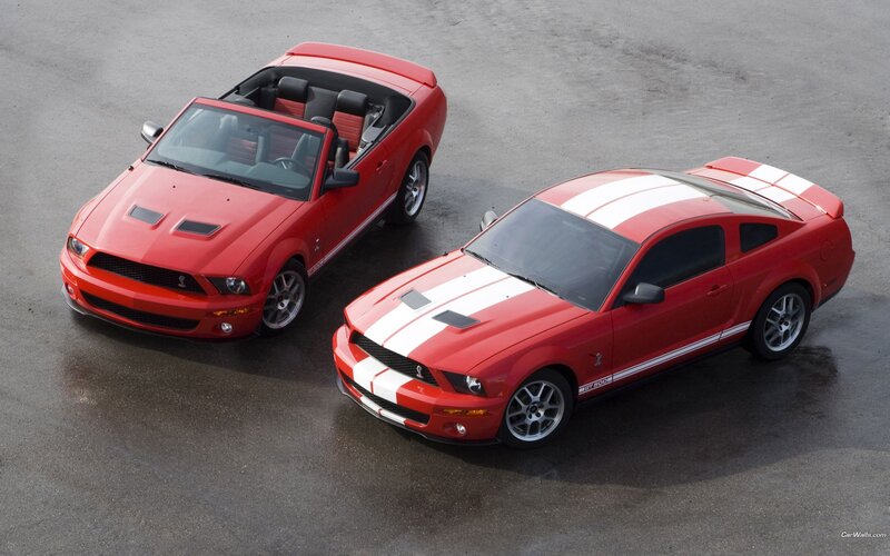 Red Ford Mustang GT cars